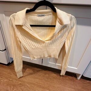 Anna October V-Neck Cream Sweater